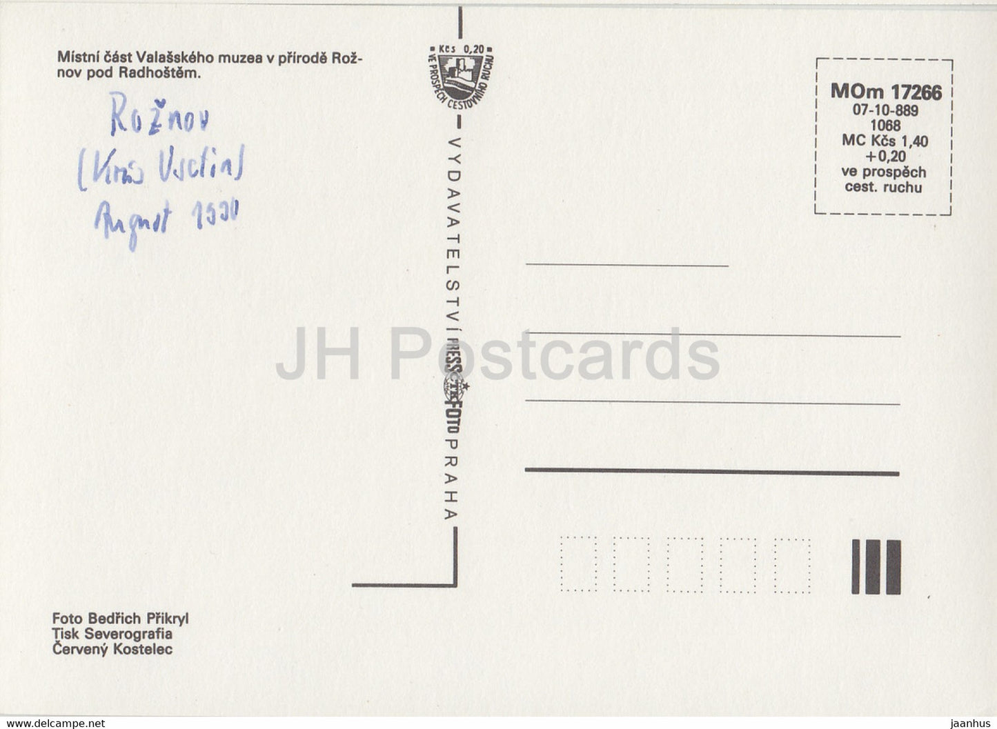 Valasske muzeum v prirode - Roznov Pod Radhostem - Walachisches Freilichtmuseum - 1 - 1990 - Tschechische Republik - gebraucht
