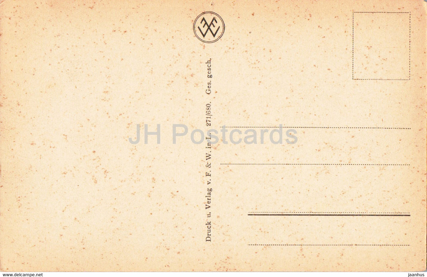 Blick v Tenneberg auf Inselsberg u Lauchagrund - alte Postkarte - Deutschland - unbenutzt