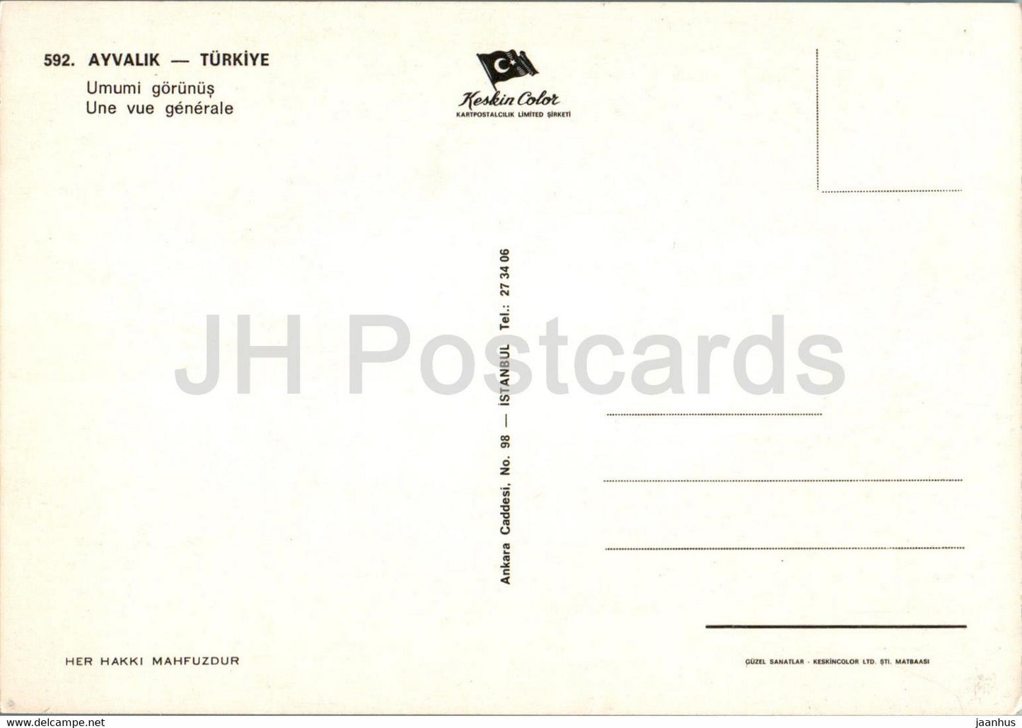 Ayvalik - general view - 592 - Turkey - unused