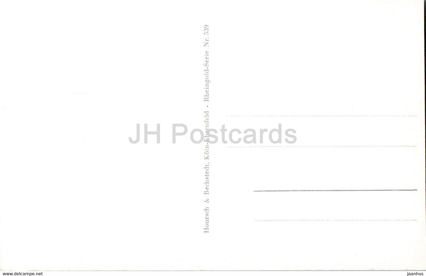 Burg Gutenfels und die Pfalz - château - 539 - carte postale ancienne - Allemagne - inutilisé