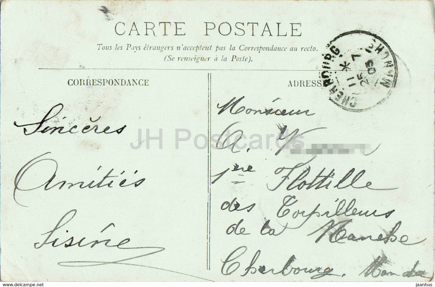 Coucher de Soleil - 61 - old postcard - 1903 - France - used