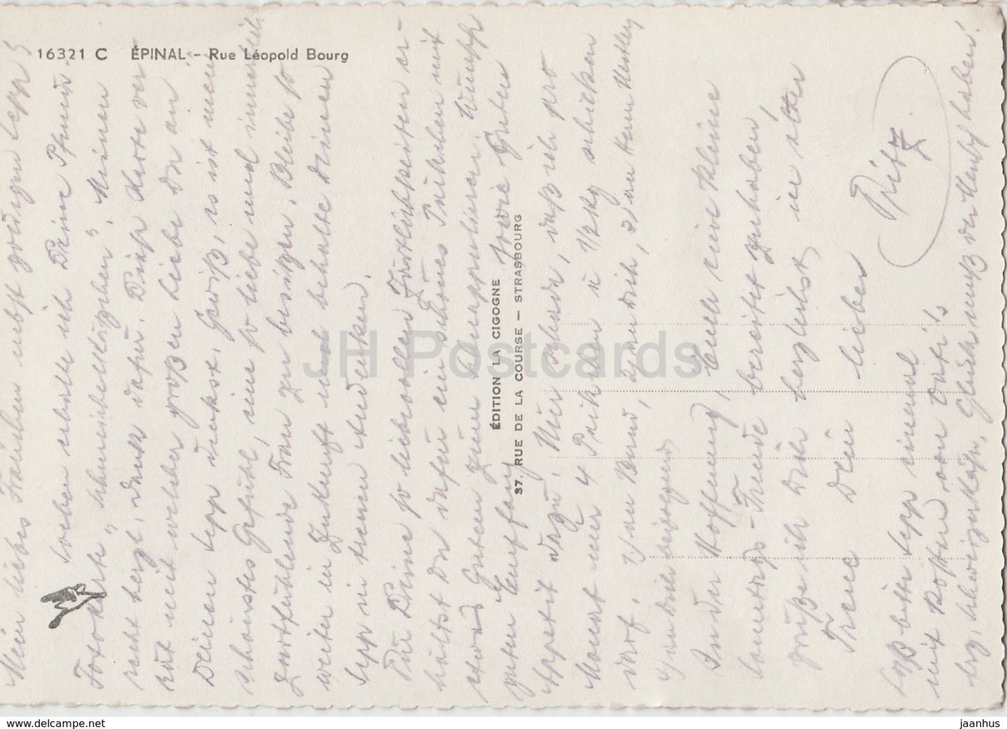 Epinal - Rue Léopold Bourg - 16321 - carte postale ancienne - France - occasion