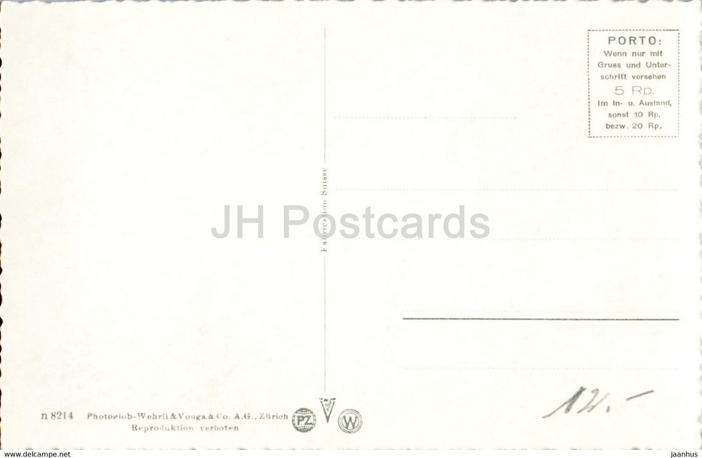 Andermatt - 8214 - carte postale ancienne - 1946 - Suisse - inutilisée