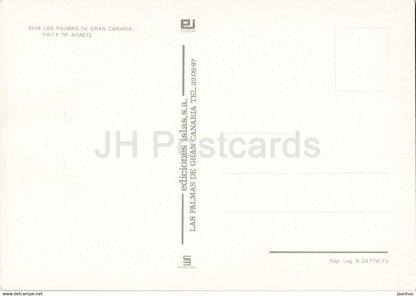Las Palmas de Gran Canaria – Valle de Agaete – Spanien – unbenutzt