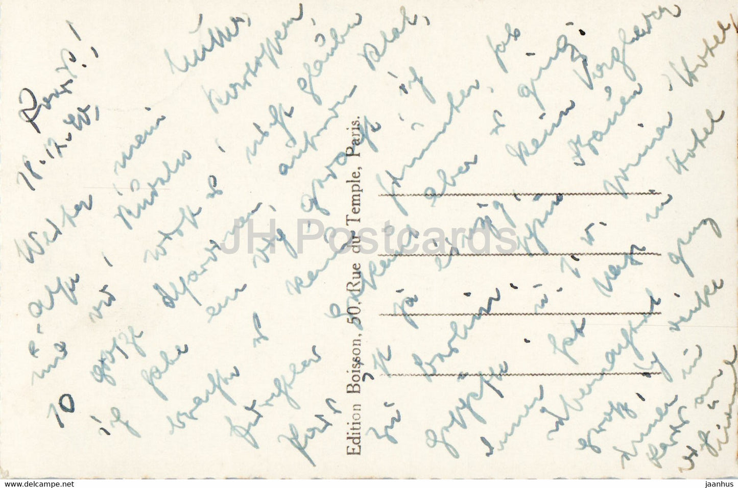 Paris - La Tour Eiffel - 450 - carte postale ancienne - 1940 - France - occasion