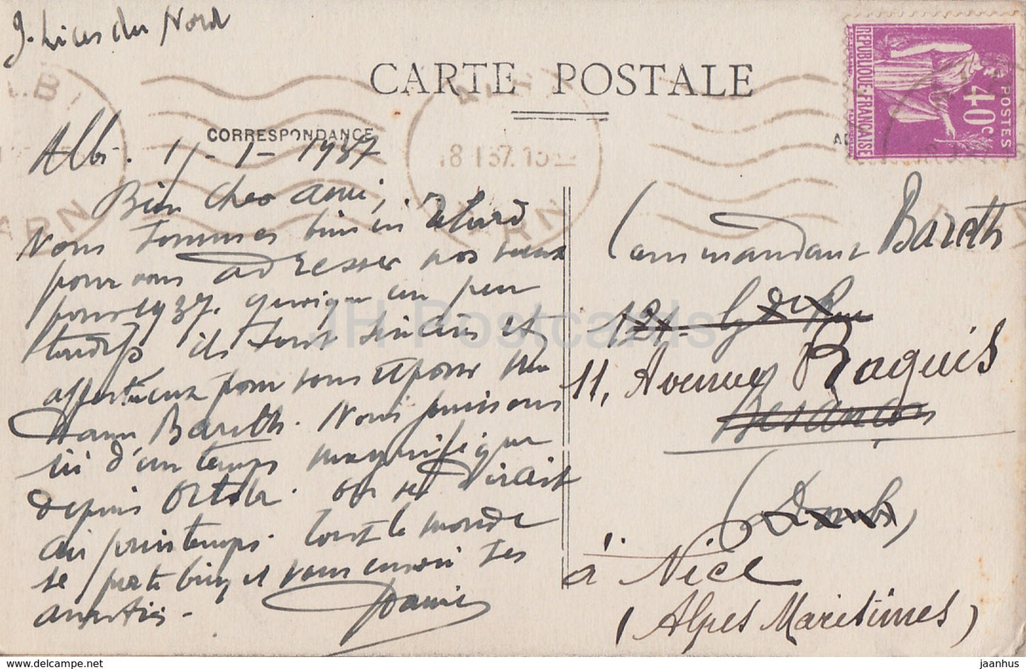 Toulouse - Eglise Saint Etienne - Le Choeur - church - 38 - old postcard - 1937 - France - used