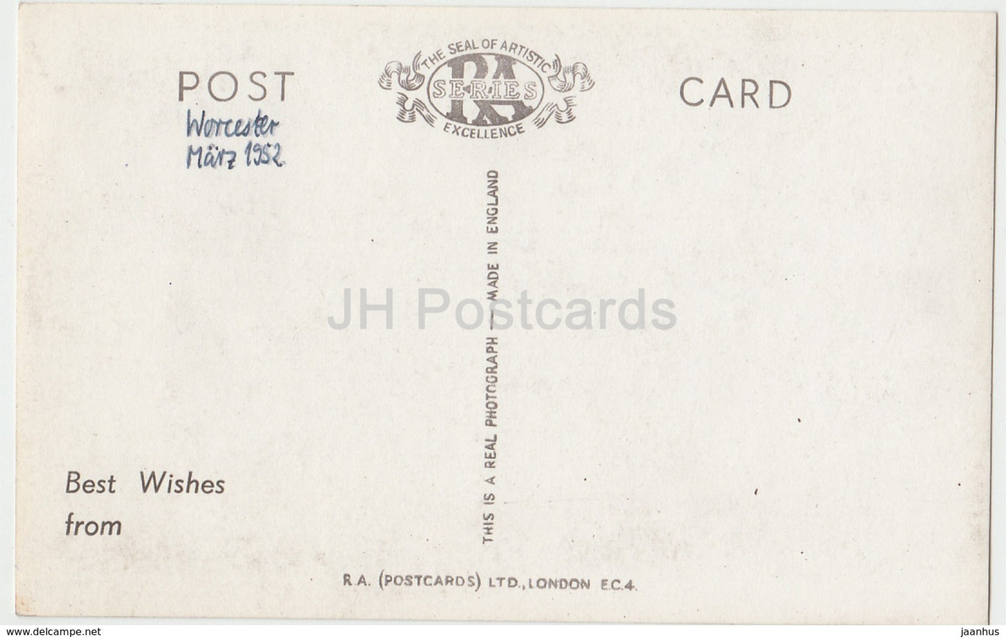 Worcester - The Cathedral - 8585 - 1952 - United Kingdom - England - used