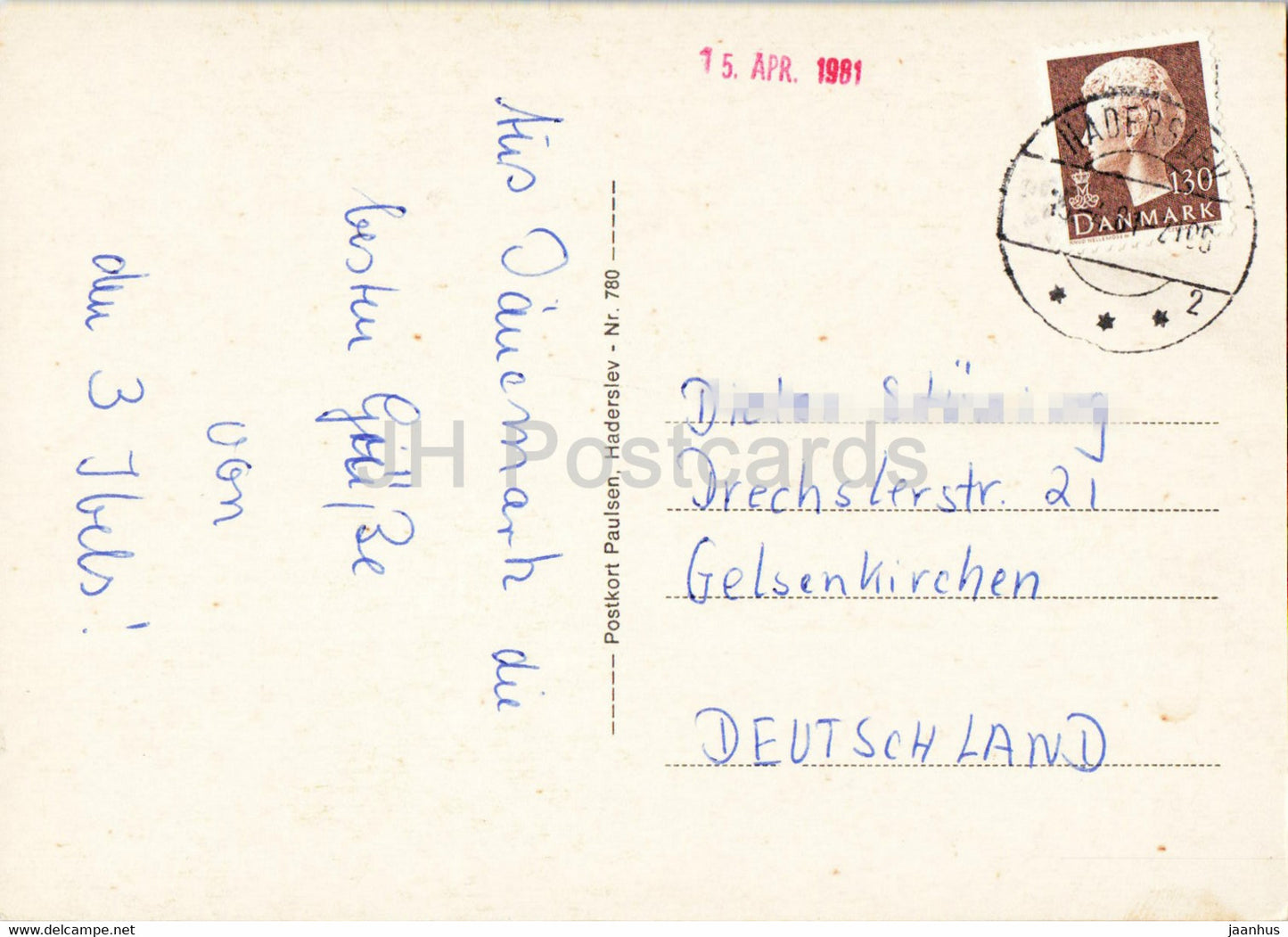 Kelstrup - Hejsager Strand - Strand - 1981 - Dänemark - gebraucht