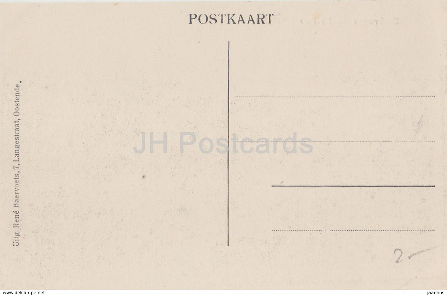 Zeebrugge - De Pier - old postcard - Belgium - unused