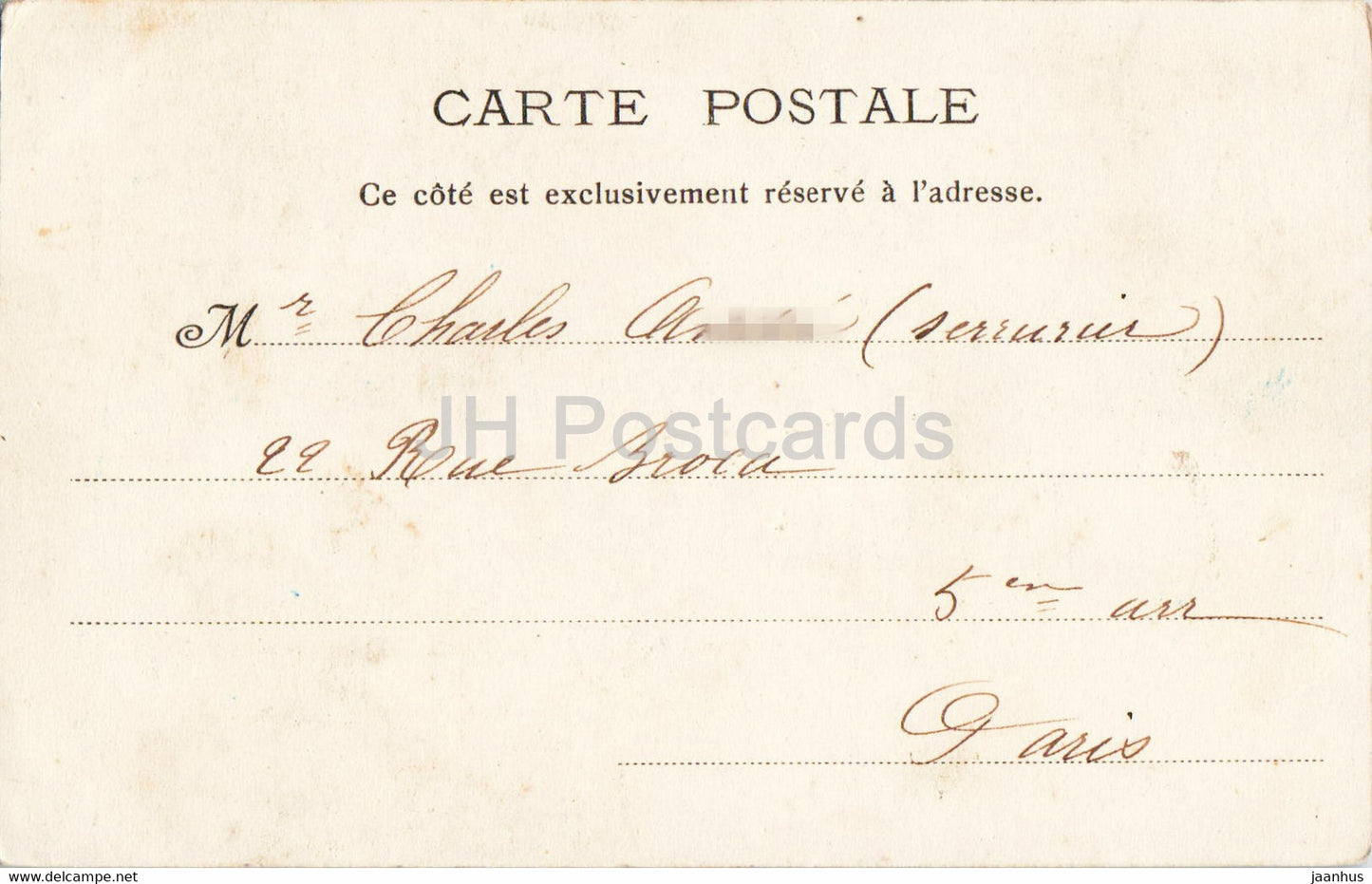 Costumes Alsaciens - folk costumes - 3 - old postcard - France - used