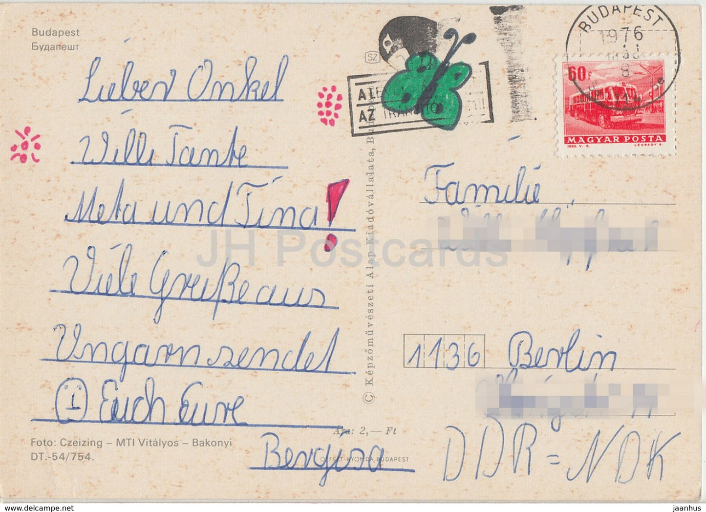 Budapest - pont - parlement - architecture - multiview - 1976 - Hongrie - utilisé