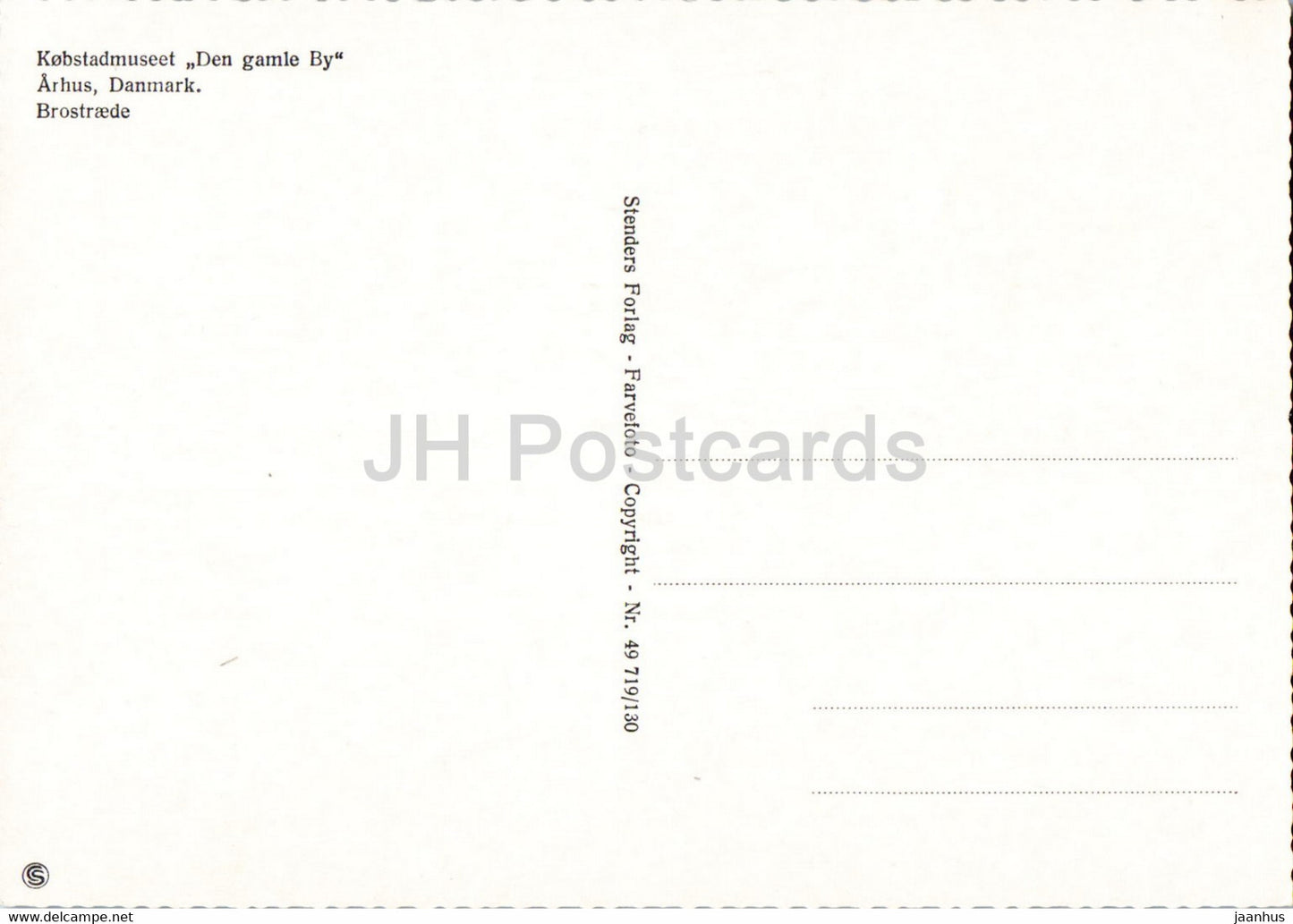 Kobstadmuseet Den gamle By - Arhus - Brostraede - Museum - Dänemark - unbenutzt