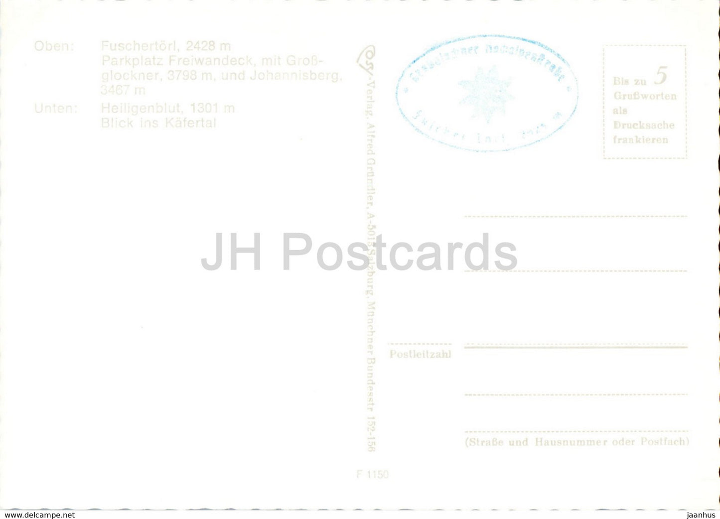 Grossglockner Hochalpenstrasse Fuschertorl - Parkplatz Freiwandeck - Heiligenblut - bus - Autriche - inutilisé