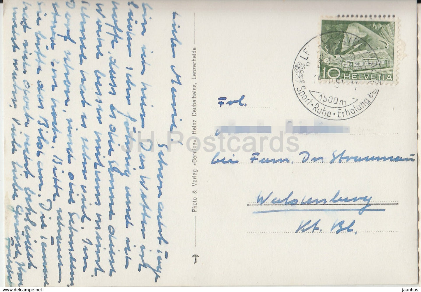 Lenzerheide - Verbot - Das Baden ohne anstandige Badkostume ist Verboten - 1951 - Switzerland - used