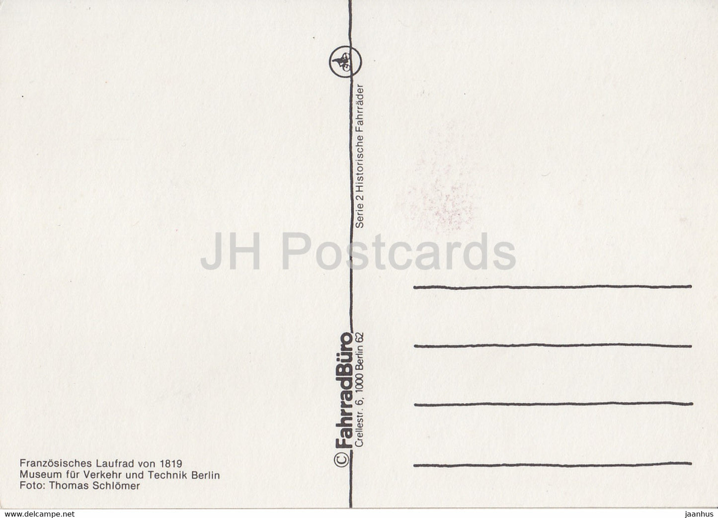 Franzosisches Laufrad von 1819 - Museum für Verkehr und Technik Berlin - bicycle - Germany - unused
