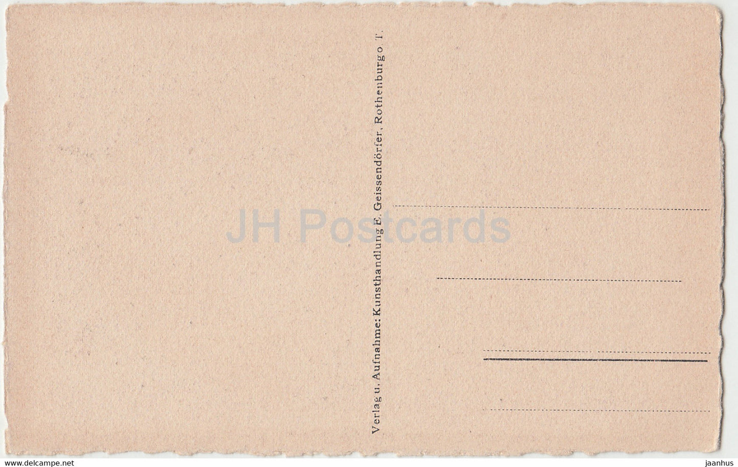 Rothenburg od Tauber - Am Spitaltor - 1 - alte Postkarte - Deutschland - unbenutzt