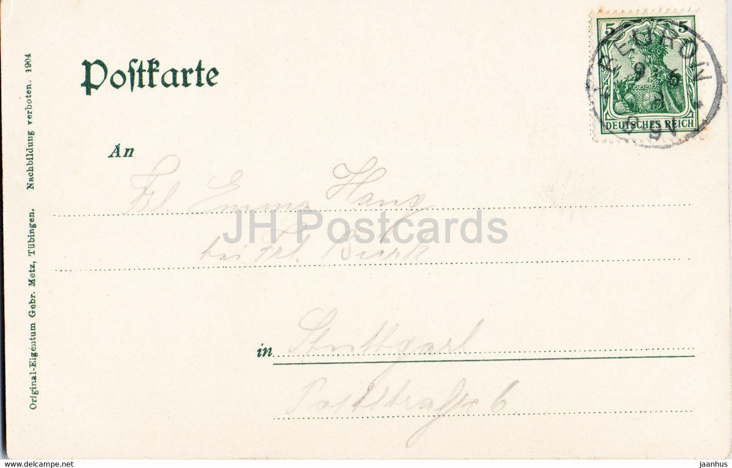 Donautal - Wildenstein - 30577 - old postcard - 1908 - Germany - used