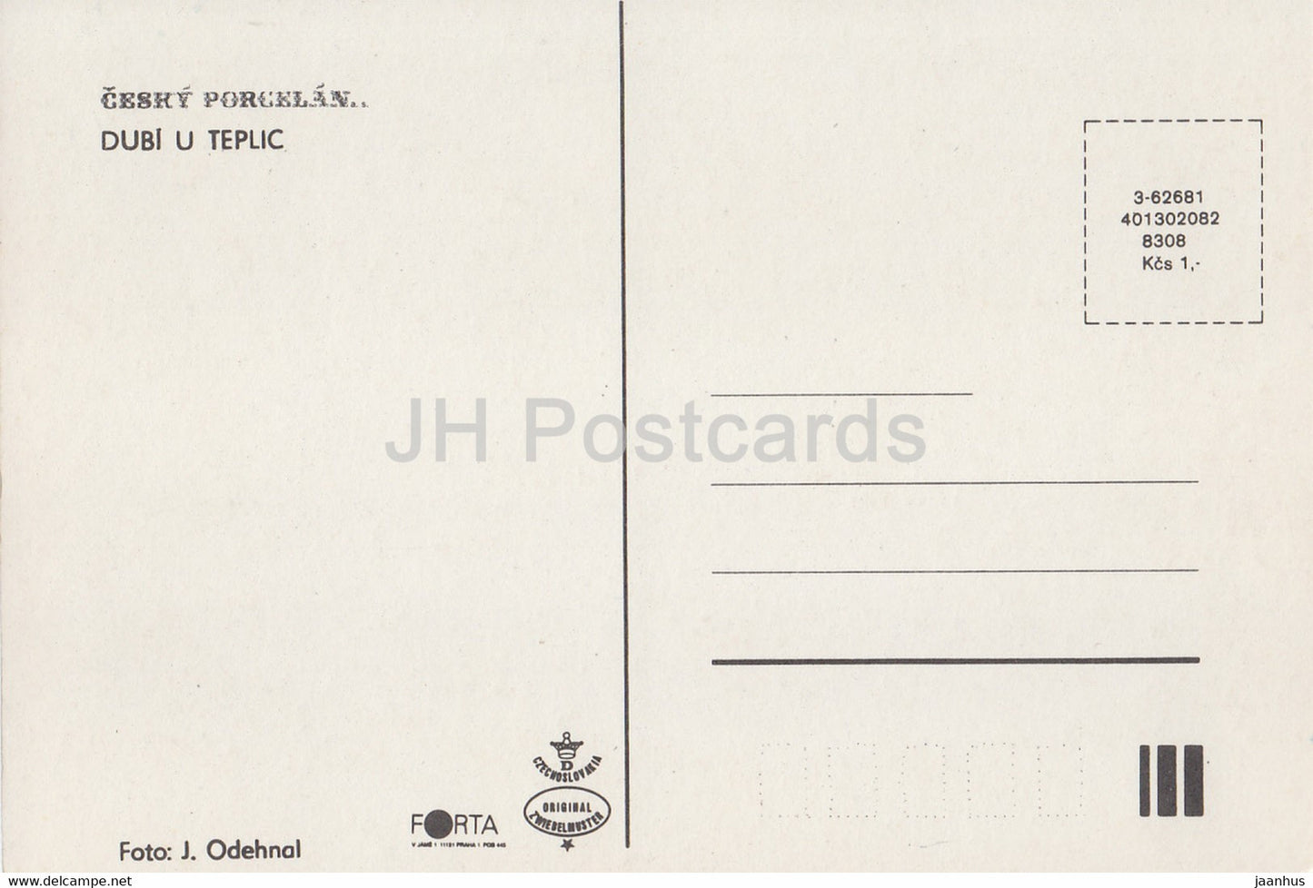 Cesky Porcelan - Dubi u Teplic - Czech porcelain - Czech Republic - Czechoslovakia - unused