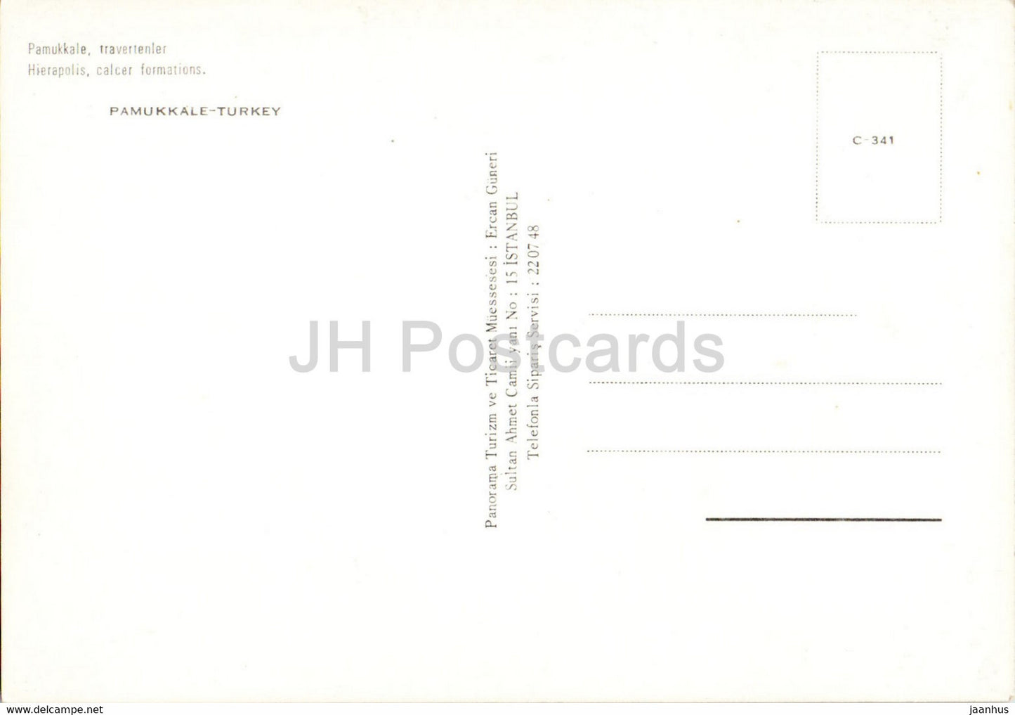 Hierapolis calcer formations - Pamukkale - Turkey - unused