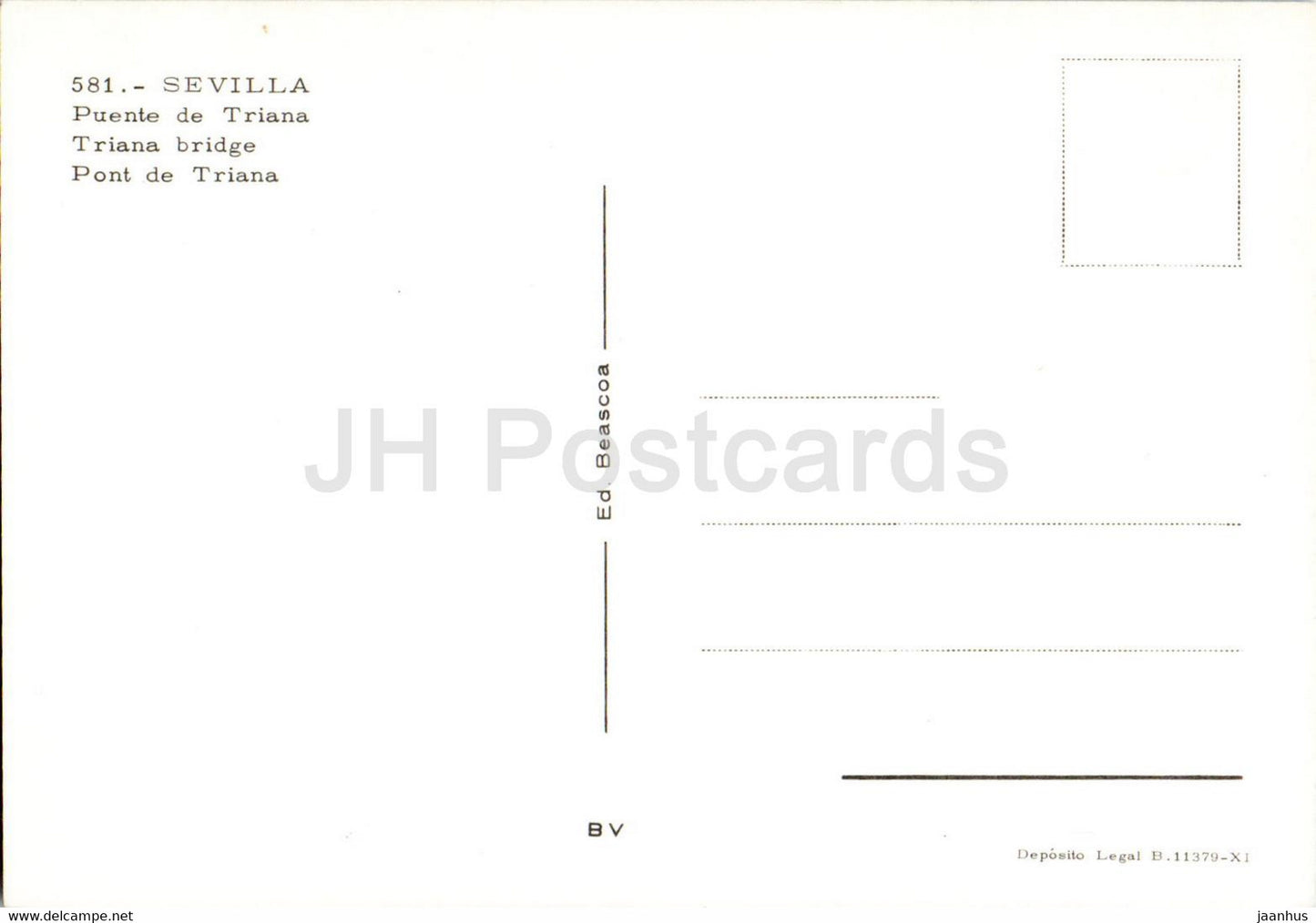 Séville - Puente de Triana - pont - 581 - Espagne - inutilisé