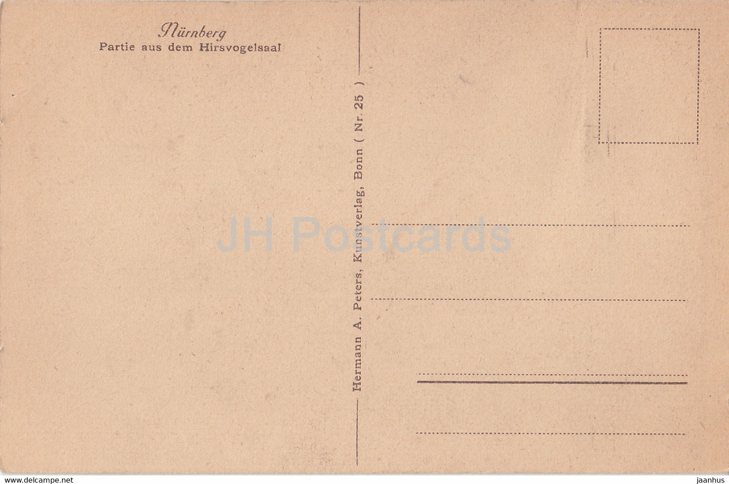 Nurnberg - Partie aus dem Hirsvogelsaal - 25 - old postcard - Germany - unused