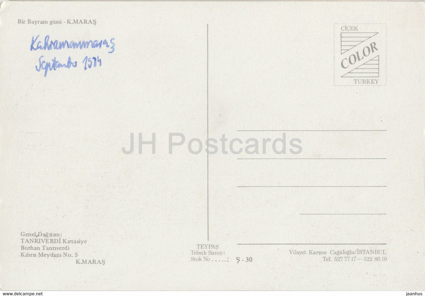 K Maras - défilé - 1984 - Turquie - d'occasion