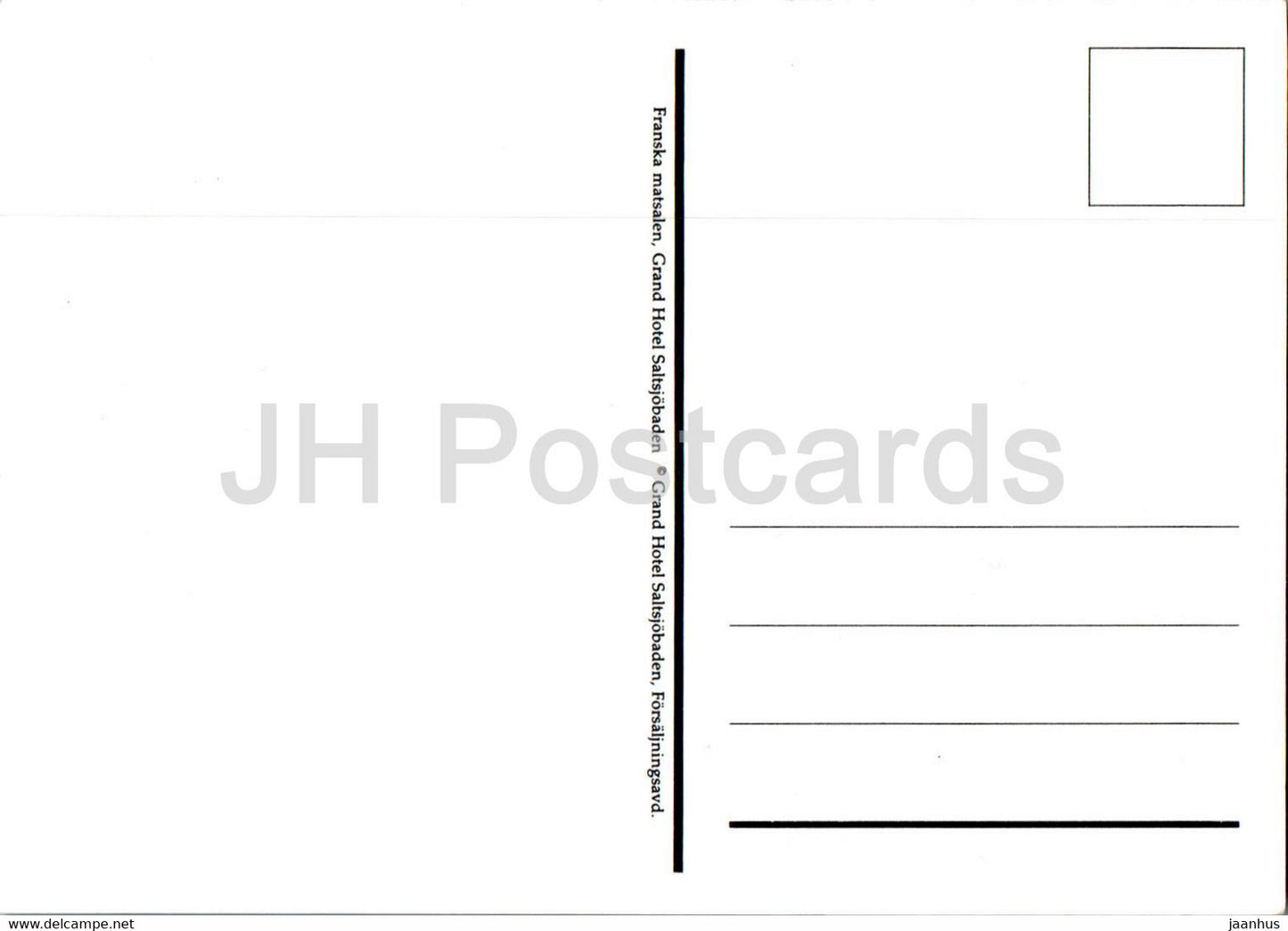 franska matsalen - dining room - Grand Hotel Saltsjobaden - Sweden - unused