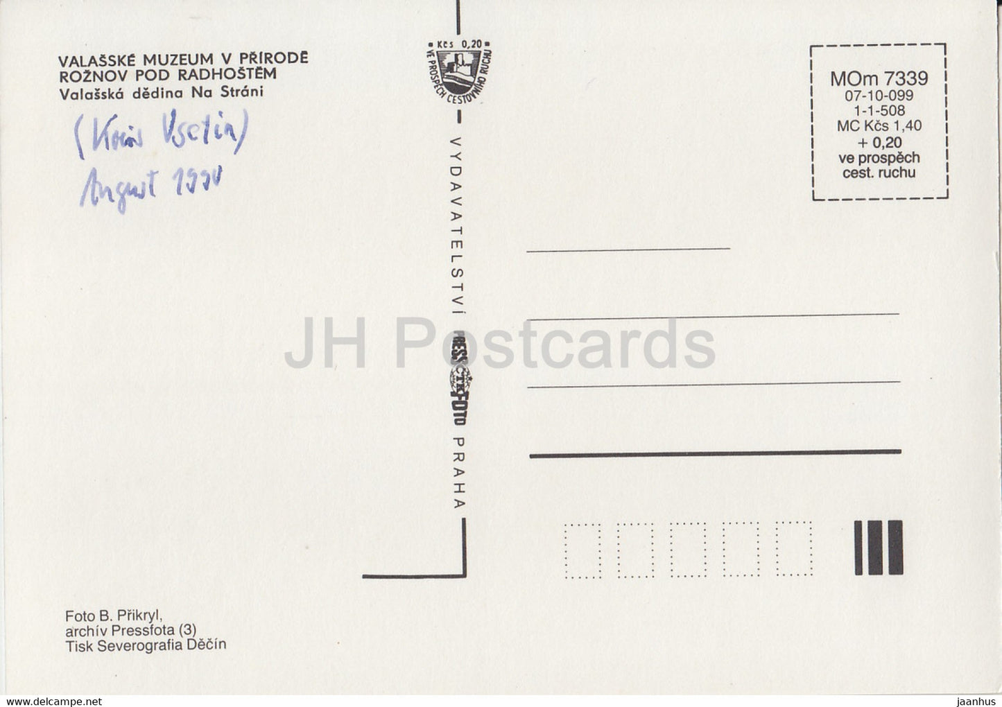 Valasske muzeum v prirode - Roznov Pod Radhostem - Walachisches Freilichtmuseum - 2 - 1990 - Tschechische Republik - gebraucht