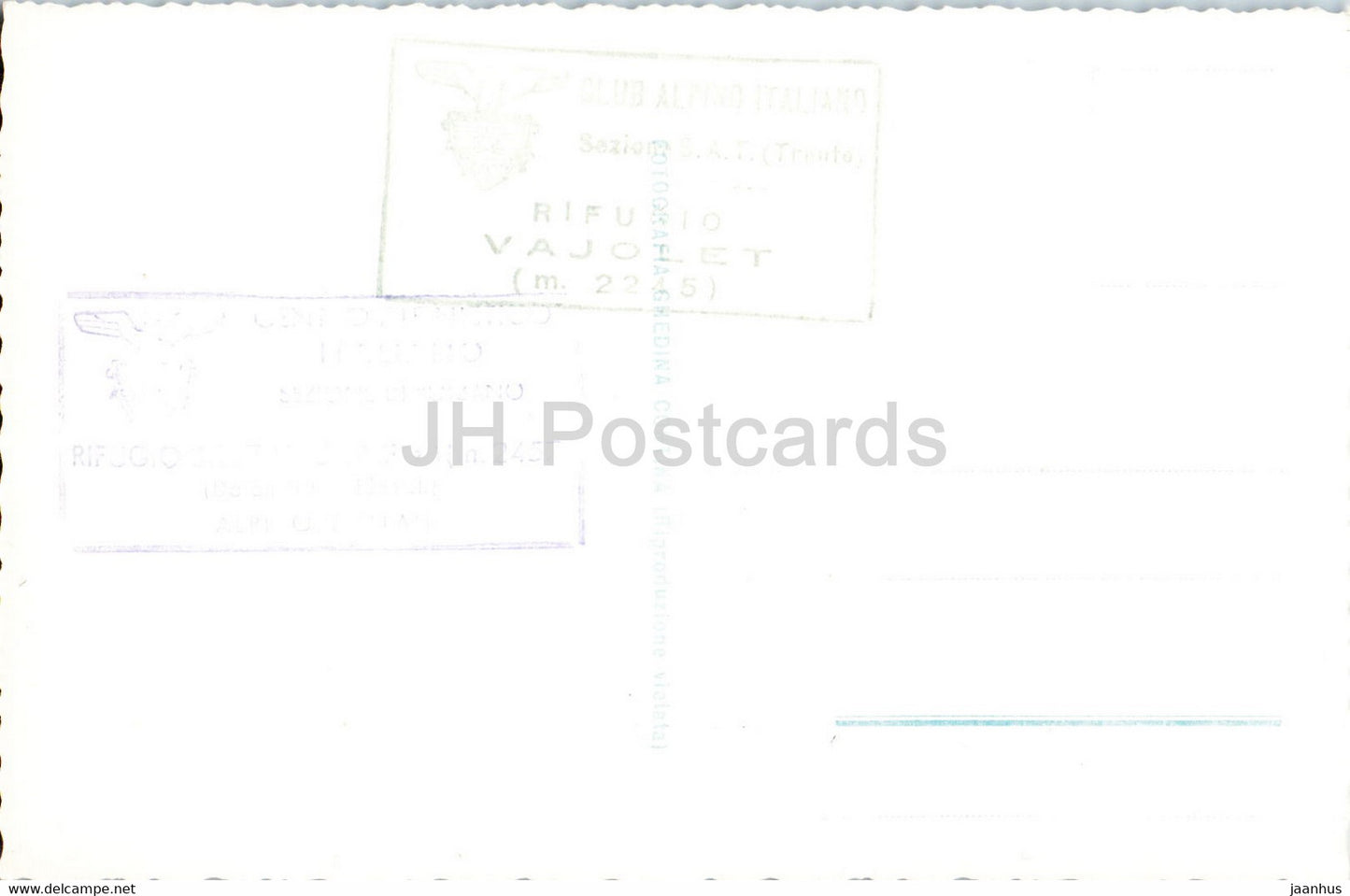 Rifugio Vajolet 2255 verso le Coronelle 2794 - old postcard - Italy - unused