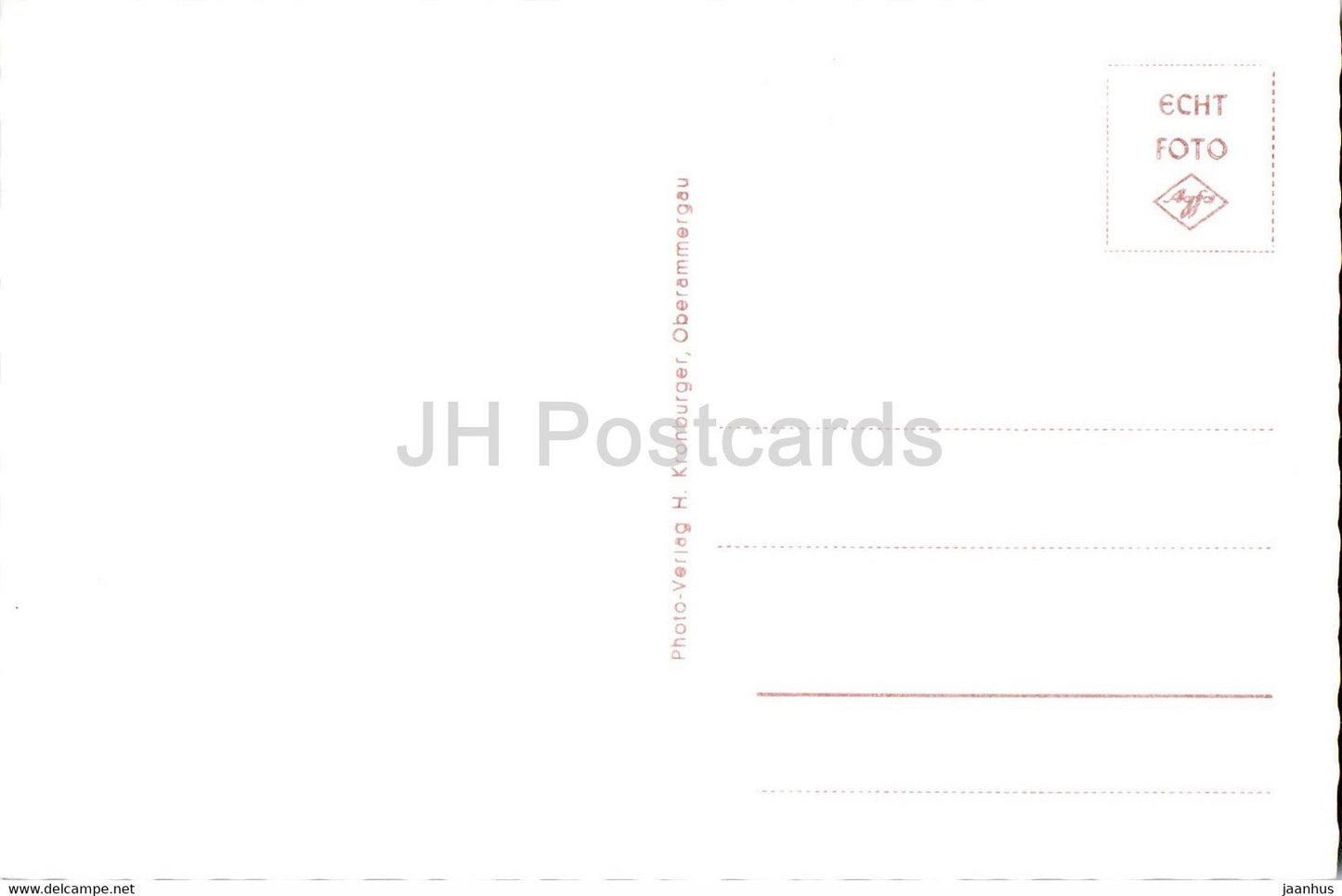 Abtei Ettal gegen Esterberge – 1441 – alte Postkarte – Deutschland – unbenutzt