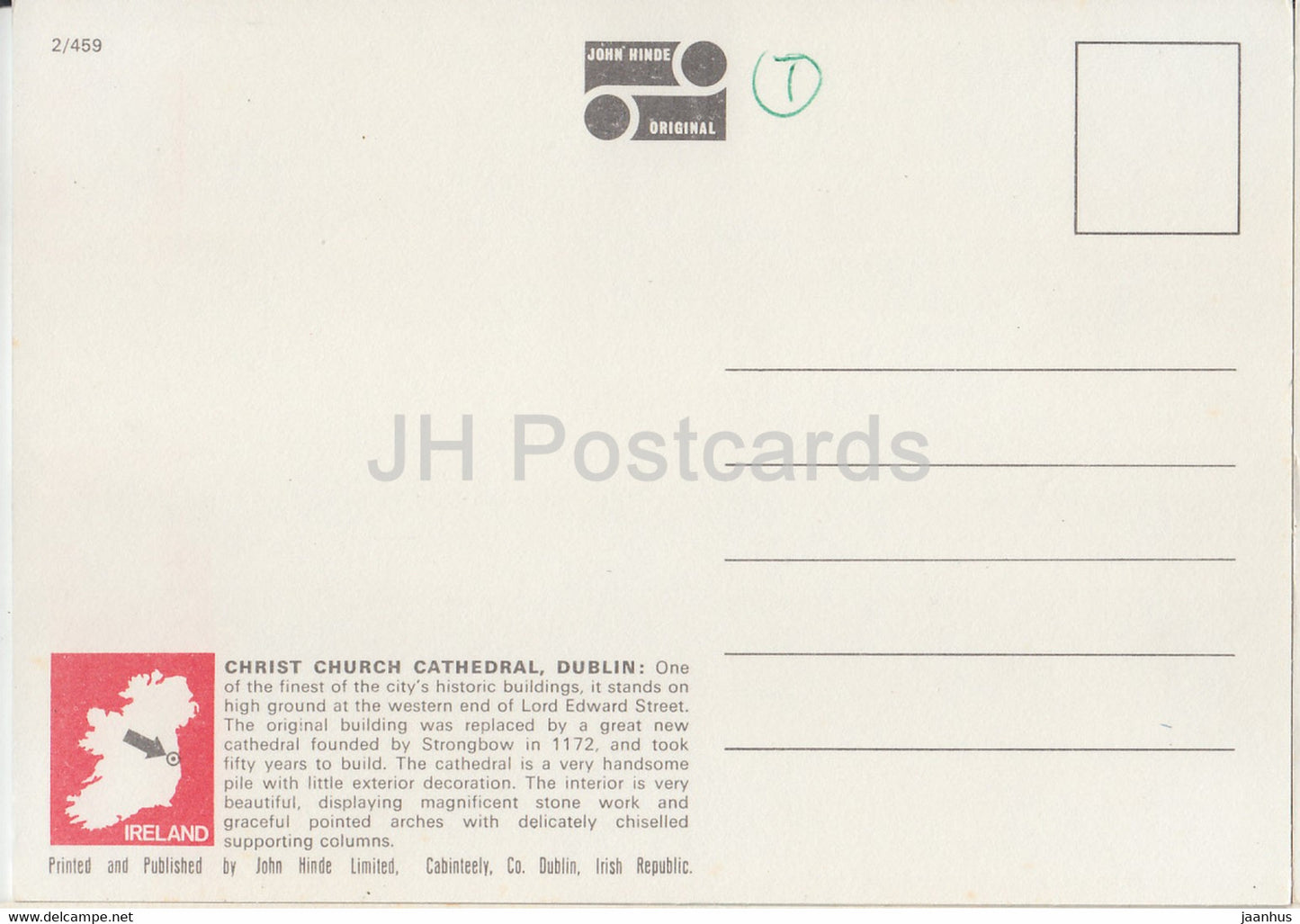 Christ Church Cathedral - Dublin - Ireland - unused