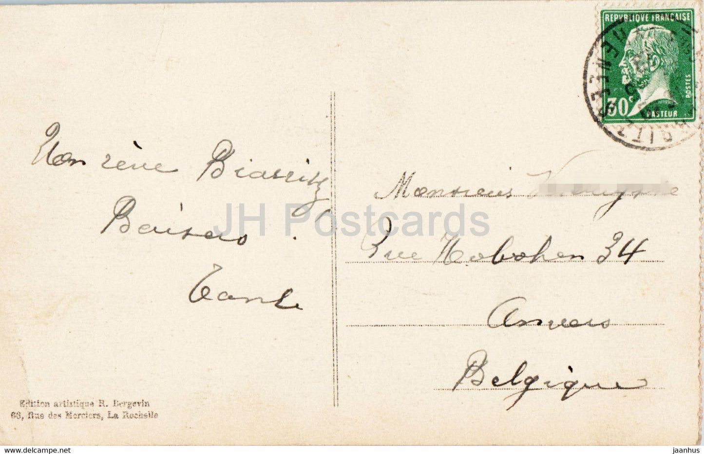 Biarritz - La Côte Basque - 6107 - carte postale ancienne - France - occasion