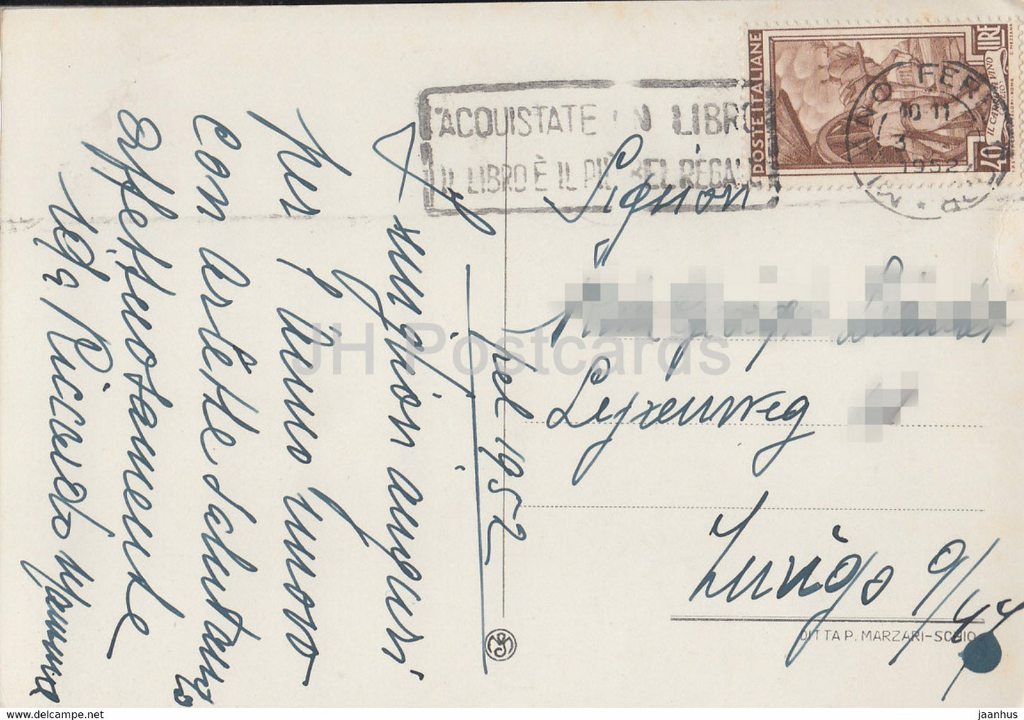 Milano - Milan - Stazione Ferroviaria - tram - old postcard - 1952 - Italy - used