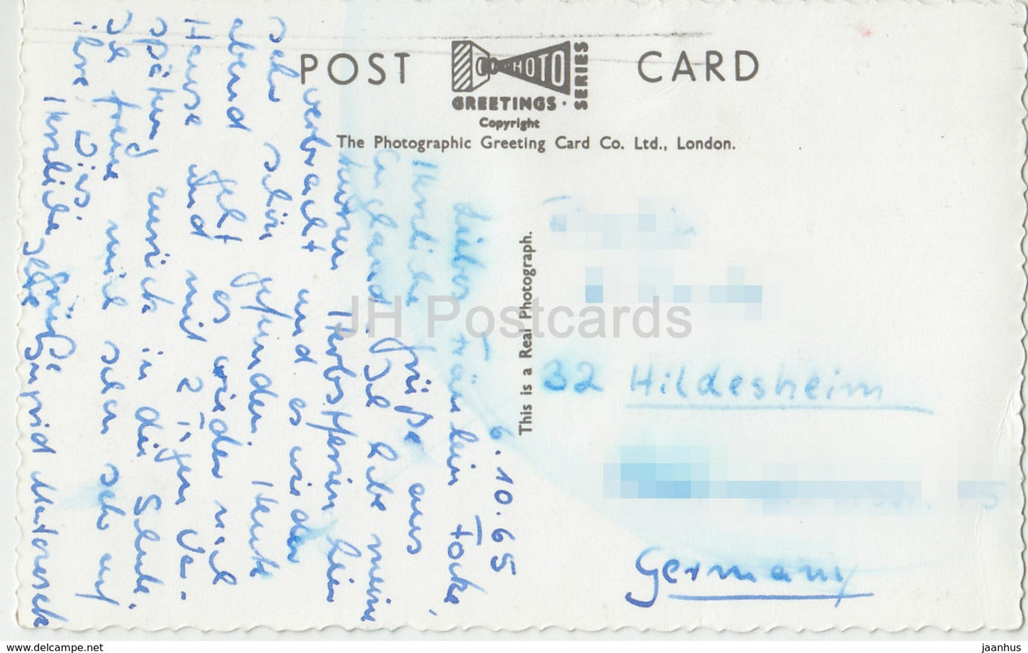 London – Houses of Parliament und Thames – Boot – RF 15 – 1965 – Vereinigtes Königreich – England – gebraucht