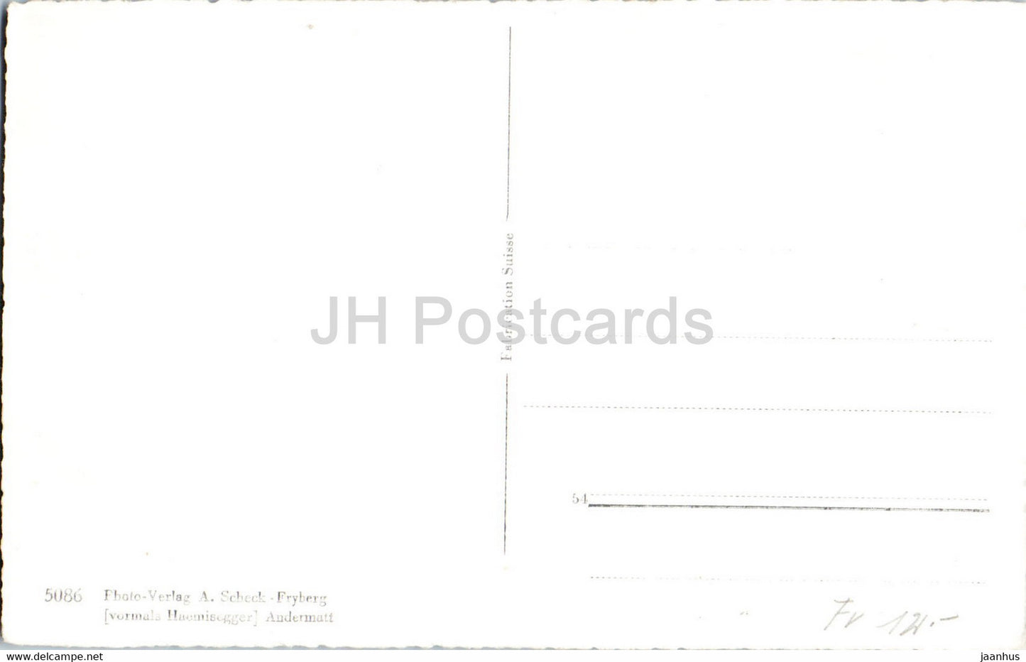 Andermatt gegen Urnerloch - 5086 - carte postale ancienne - Suisse - inutilisée