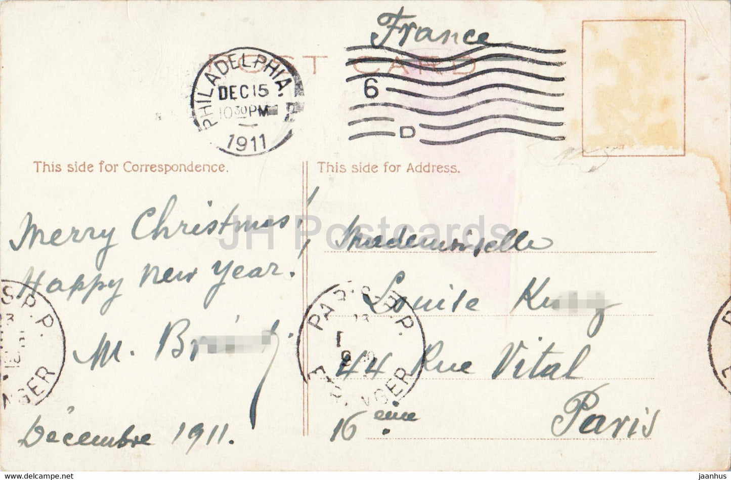 Philadelphia - Pa - Real Estate Trust Co and North American Building - old postcard - 1911 - USA - used