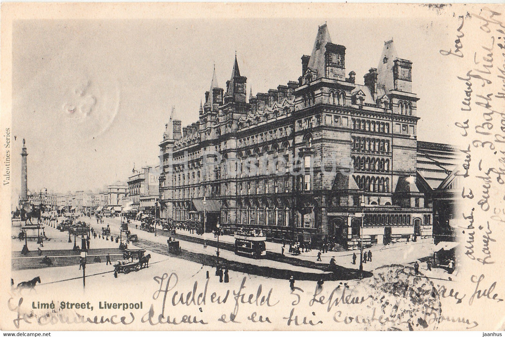 Liverpool - Lime Street - tram - old postcard - 1902 - England - United  Kingdom - used, image size:1625x1084