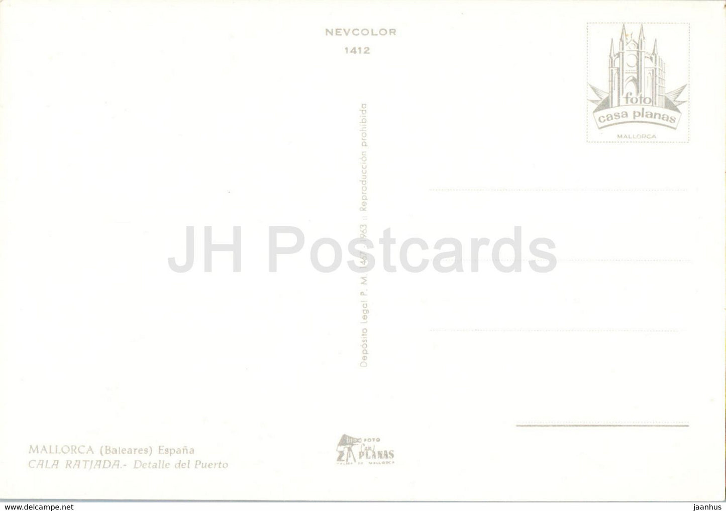 Mallorca - Cala Ratjada - Detalle del Puerto - port - ship - boat - 1412 - Spain - unused