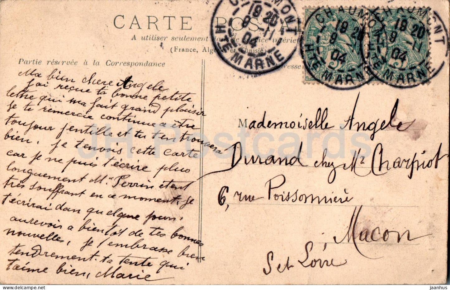 Chaumont - Lycée de Chaumont - Lycée - carte postale ancienne - 1904 - France - occasion