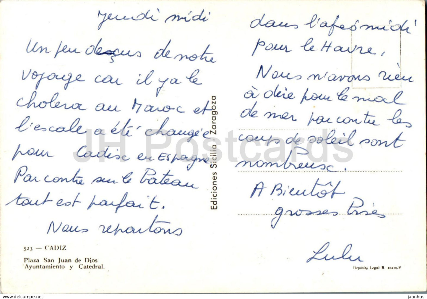 Cadiz - Plaza San Juan de Dios - Ayuntamiento y Catedral - square - 523 - Spain - used