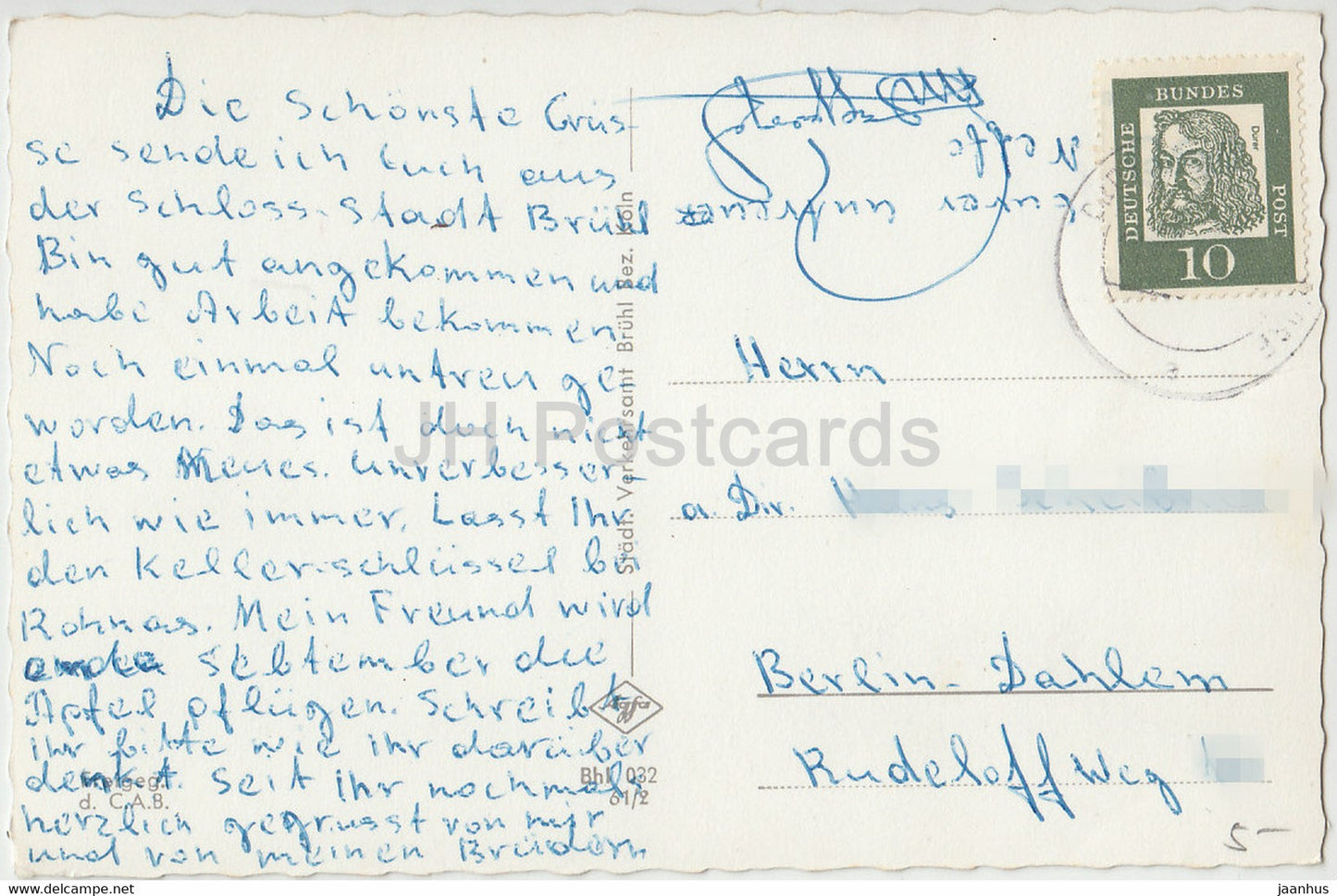 Schloss Augustusburg - Brühl - Gartenparterre - Schloss - 3 - Deutschland - gebraucht