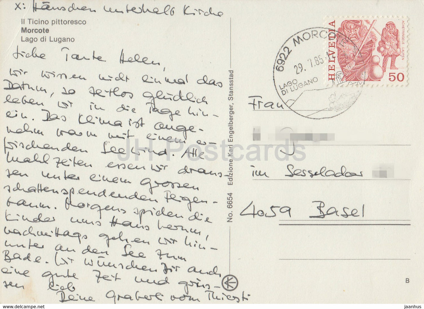 Il Ticino Pittoresco - Morcote - Lago di Lugano - 6654 - 1985 - Suisse - d'occasion