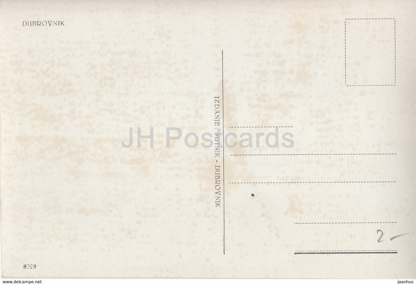 Dubrovnik - vue - 8028 - Yougoslavie - Croatie - inutilisé