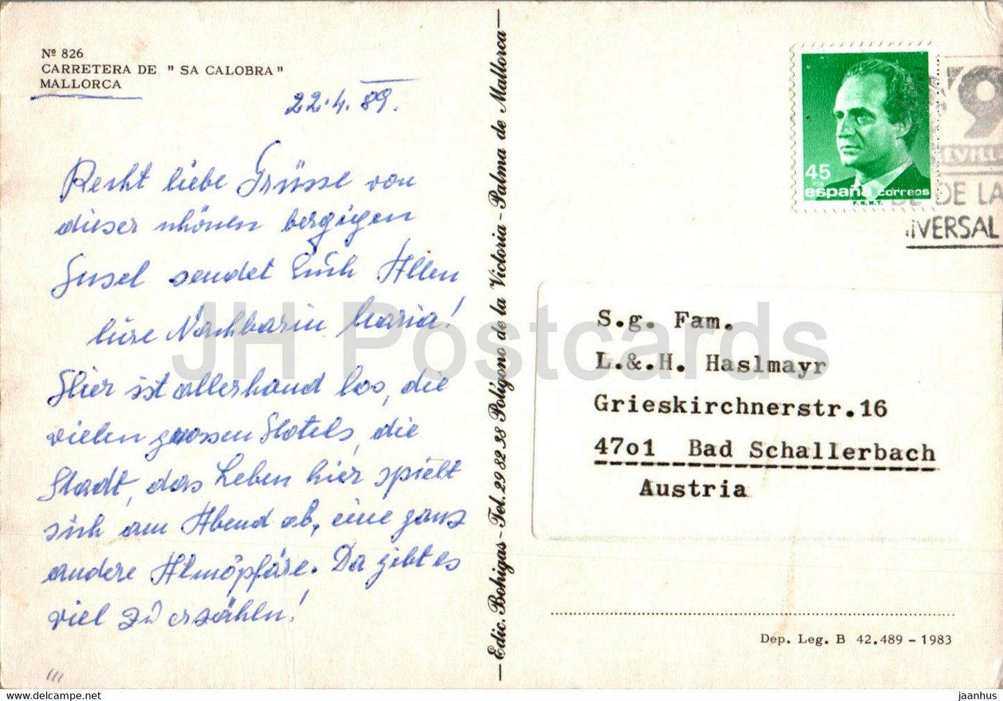 Carretera de Sa Calobra – Auto – 826 – 1989 – Spanien – gebraucht