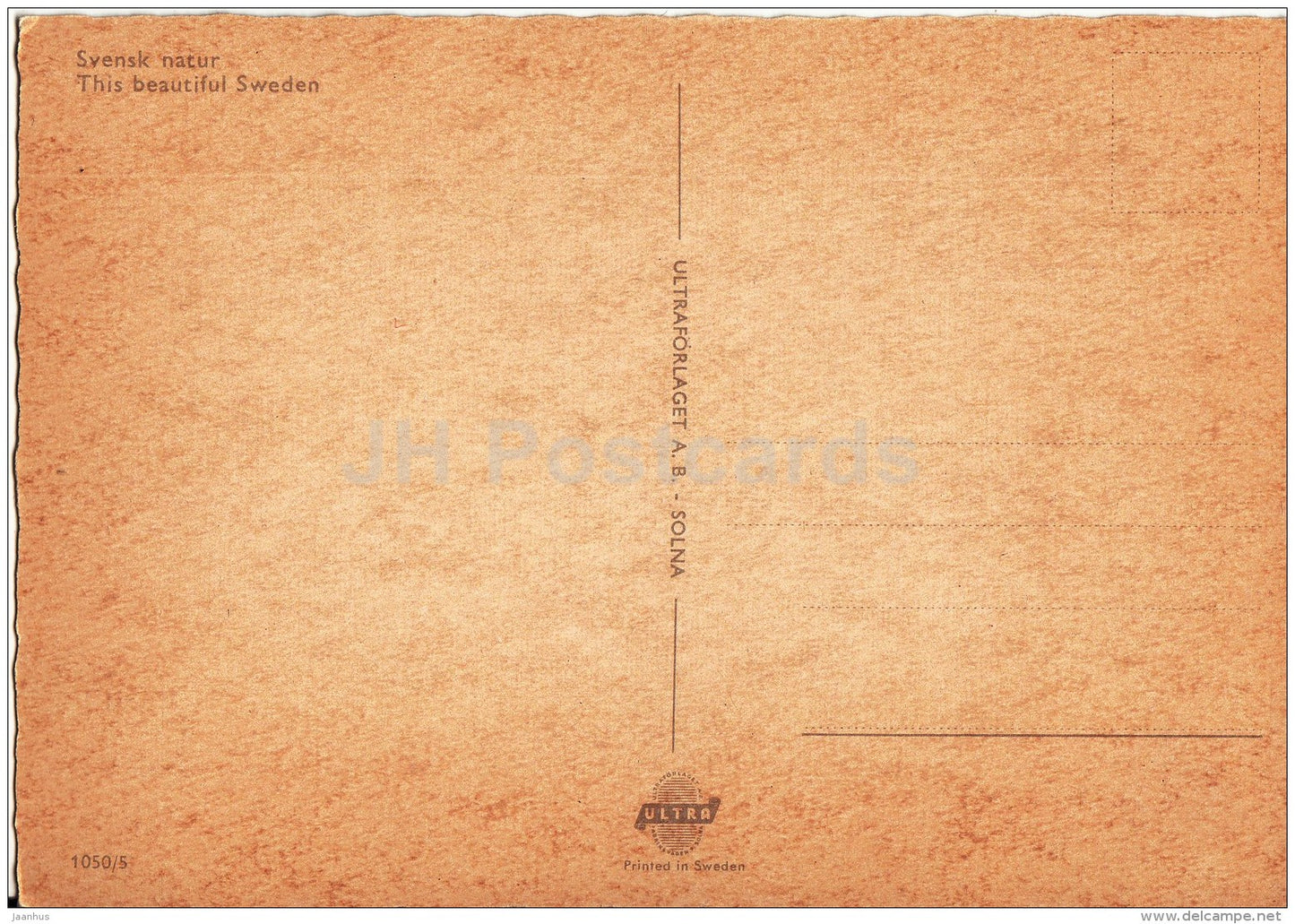 Svensk Natur - This Beautiful Nature - farm - haymaking - Sweden - unused - JH Postcards