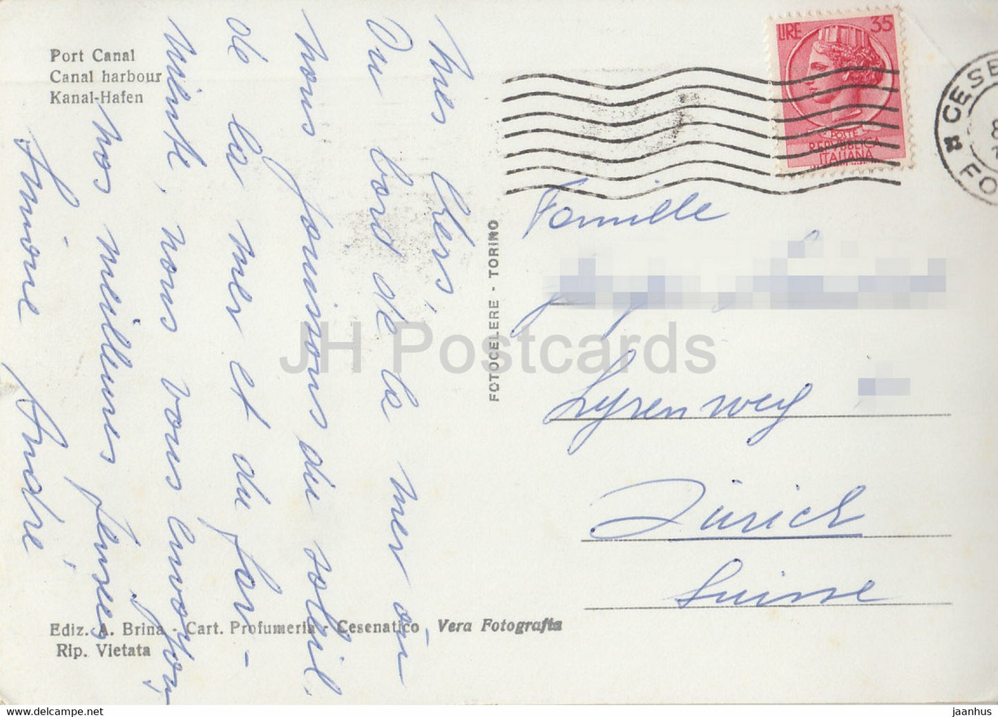 Cesenatico - Porto Canale - port - sailing boat - Italy - used