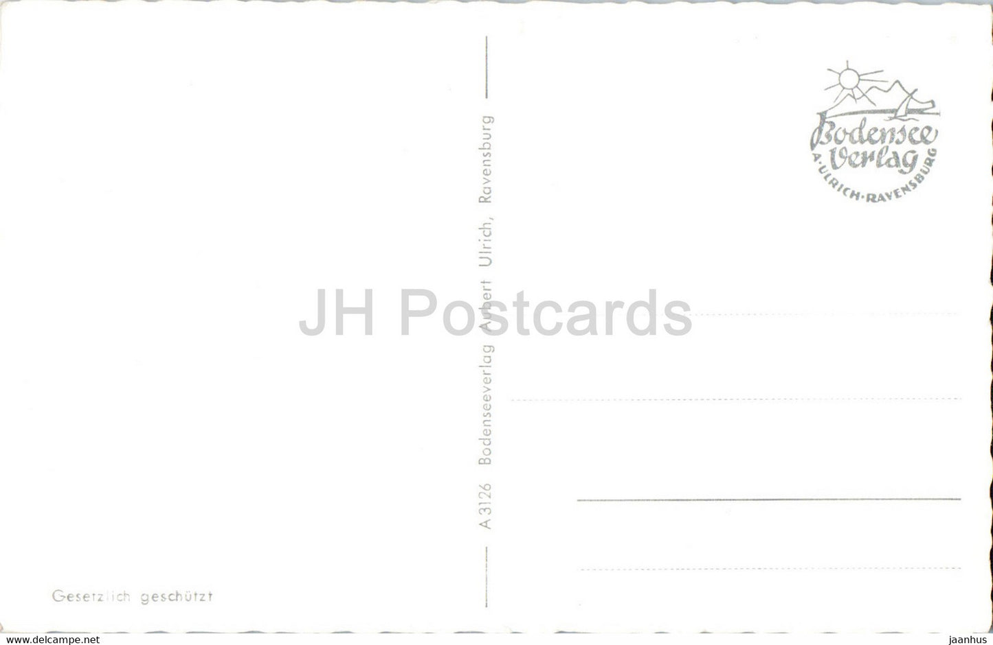 Mainau - die Tropeninsel im Bodensee - Schwedenkreuz im See - Bananengarten - old postcard - Germany - unused