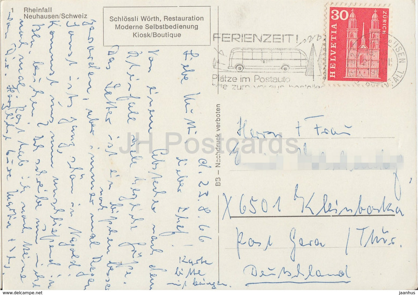 Rheinfall Neuhausen - 1966 - Switzerland - used