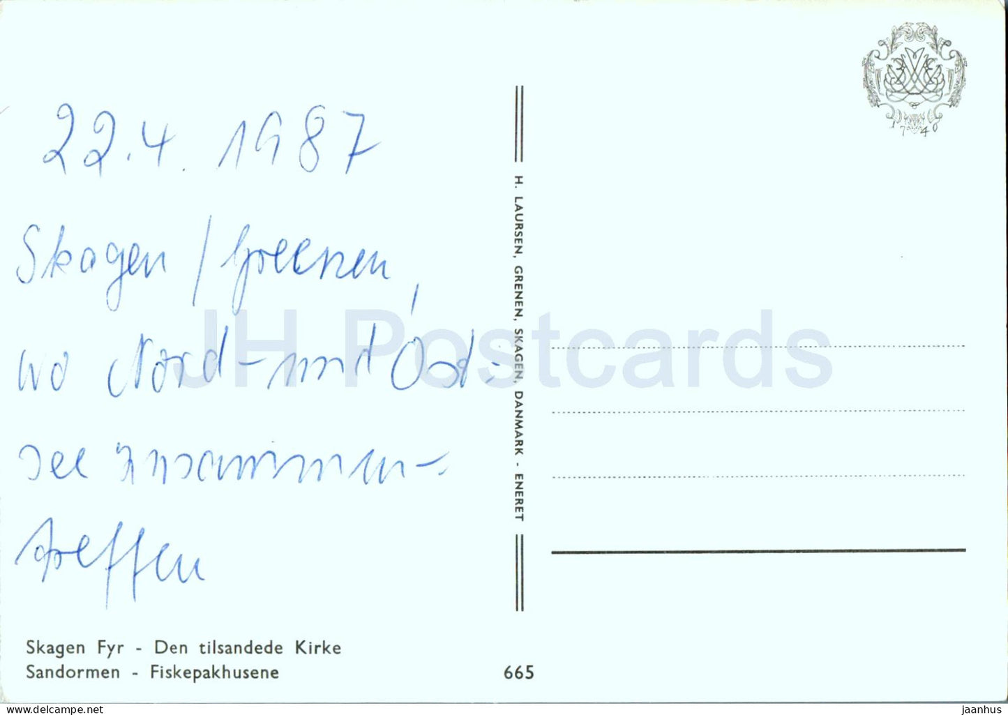 Grenen Skagen - Skagen Fyr - Kirke - Sandormen - Fiskepakhusene - Leuchtturm - Multiview - 665 - 1987 - Dänemark - gebraucht