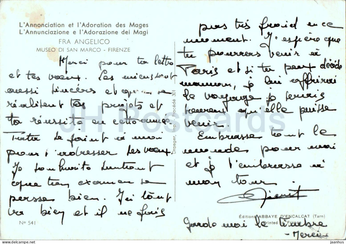 Peinture de Fra Angelico - L'Annonciation et l'Adoration des Mages - Art italien - France - occasion